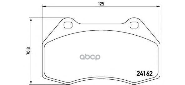 

Комплект тормозных колодок brembo P68036