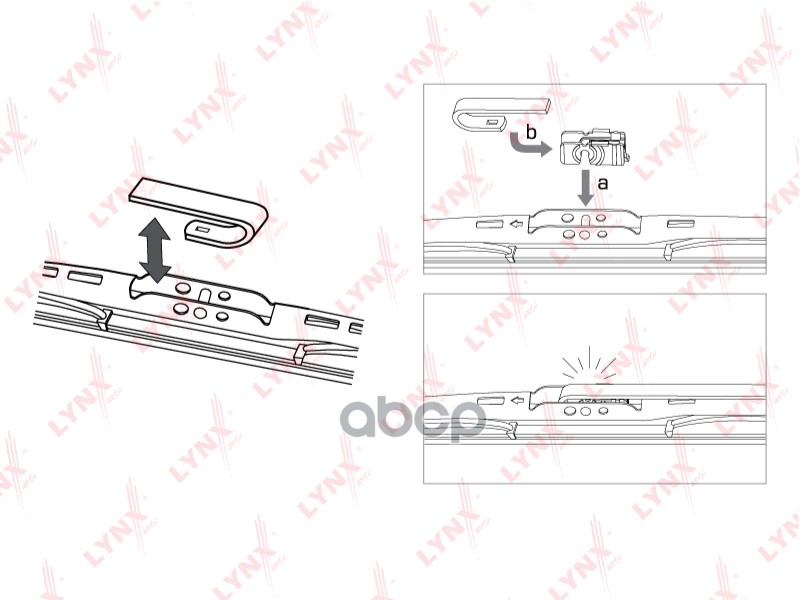 фото Щетка стеклоочистителя lynxauto lr28f