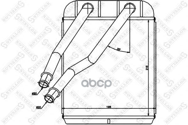 фото Радиатор печки stellox 1035205sx