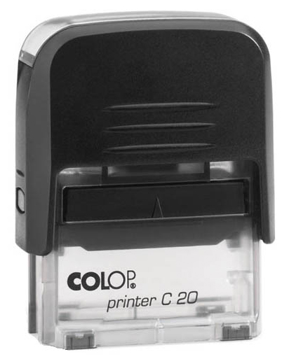 

Оснастка для печати Colop C20 Compact Transparent. Цвет корпуса: черный.