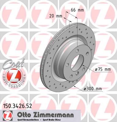 Тормозные диски Тормозной диск ZIMMERMANN 150.3426.52