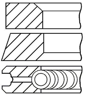 

Комплект поршневых колец GOETZE ENGINE 08-109507-00