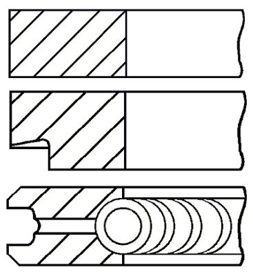 

Комплект поршневых колец GOETZE ENGINE 08-786600-00
