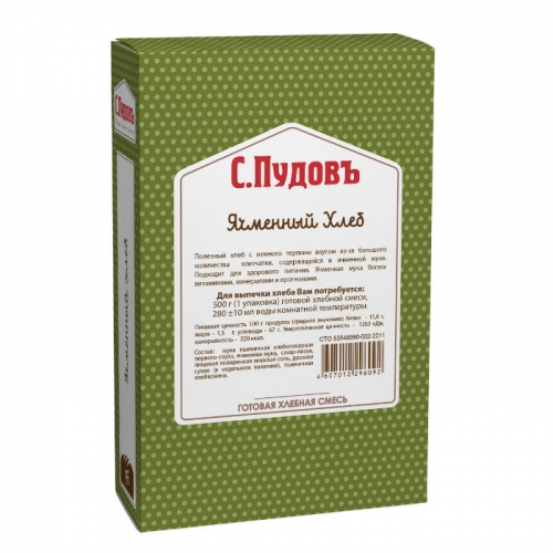 

Хлебная смесь ячменный хлеб 500 г
