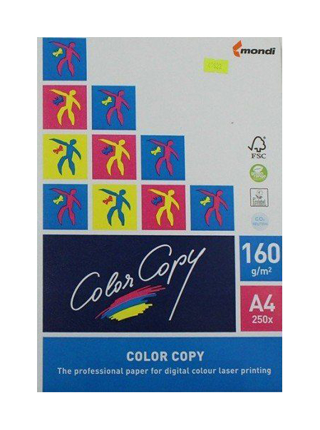 

Бумага для офисной техники Mondi MDCCA4200 Color Copy А4 160г/м2, Белый