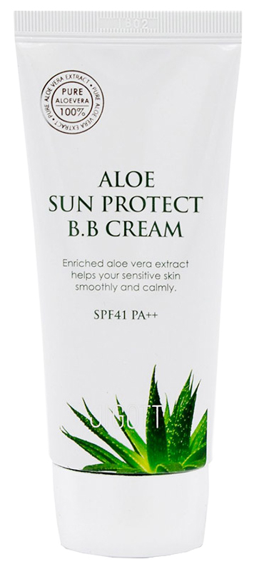 BB-крем для лица Jigott Aloe Sun Protect SPF41 PA++ солнезащитный, с алоэ вера, 50 мл многофункциональный крем для тела с алоэ вера hb213 250 мл