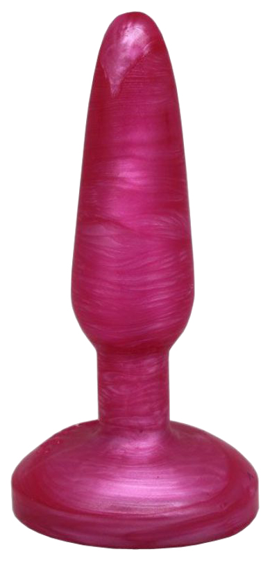 Розовая гелевая анальная пробка 16 см