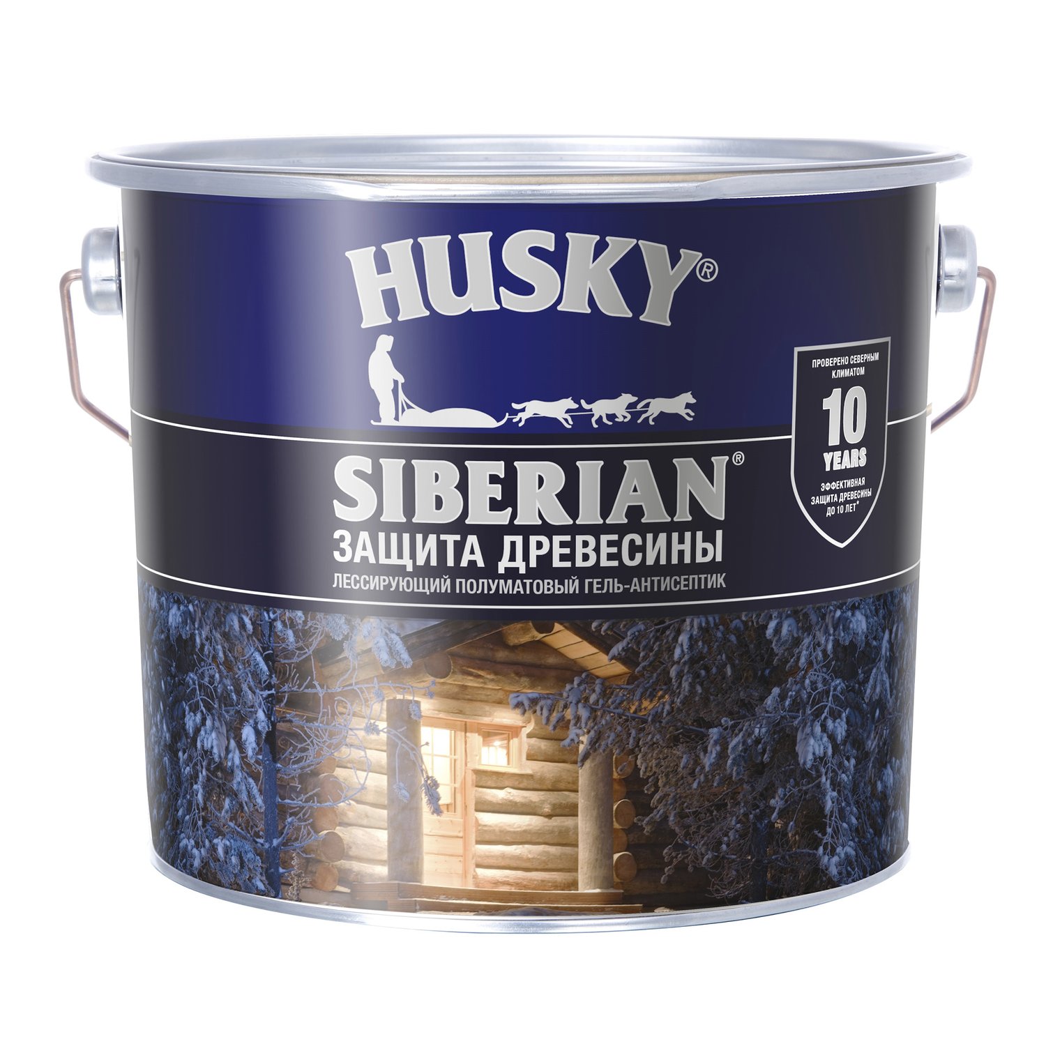 Пропитка для дерева HUSKY SIBERIAN полуматовый палисандр 9л пропитка veres classic lazura 9 палисандр 2 7 л 1 4 42022