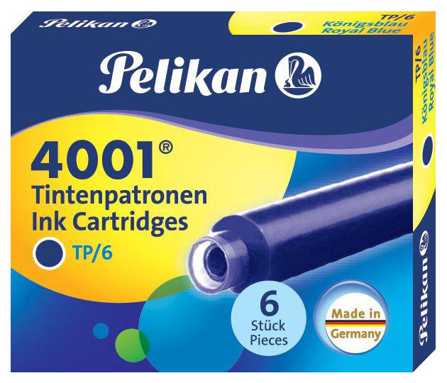 Набор чернил Pelikan 301176 пластиковый картридж голубые 6шт