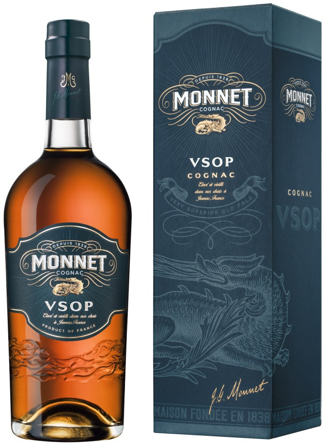 фото Коньяк j.g. monnet et co, vsop, 4 года, 40 %, 700 мл, gift box