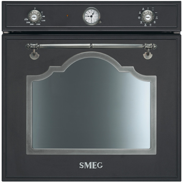 Встраиваемый электрический духовой шкаф Smeg SF750AS Black решетка для тостера smeg tsbw02