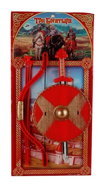 

Набор оружия Играем Вместе Три богатыря (Меч, Щит, Лук) 8518 57x28 см, Три богатыря