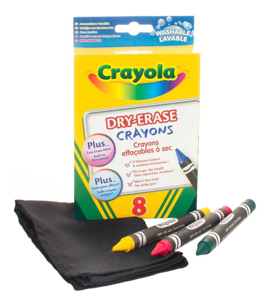 фото 8 легко стираемых восковых мелков crayola