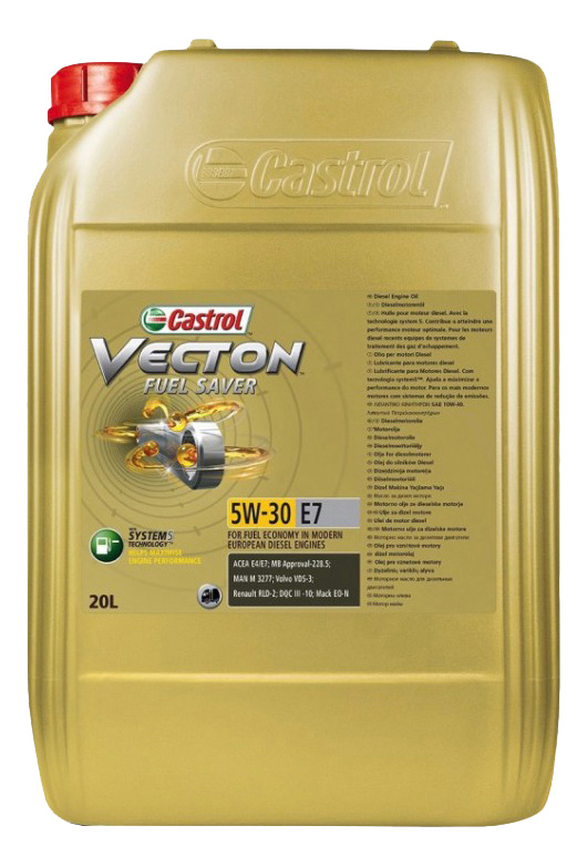 фото Моторное масло castrol vecton fuel saver 5w-30 20л e7