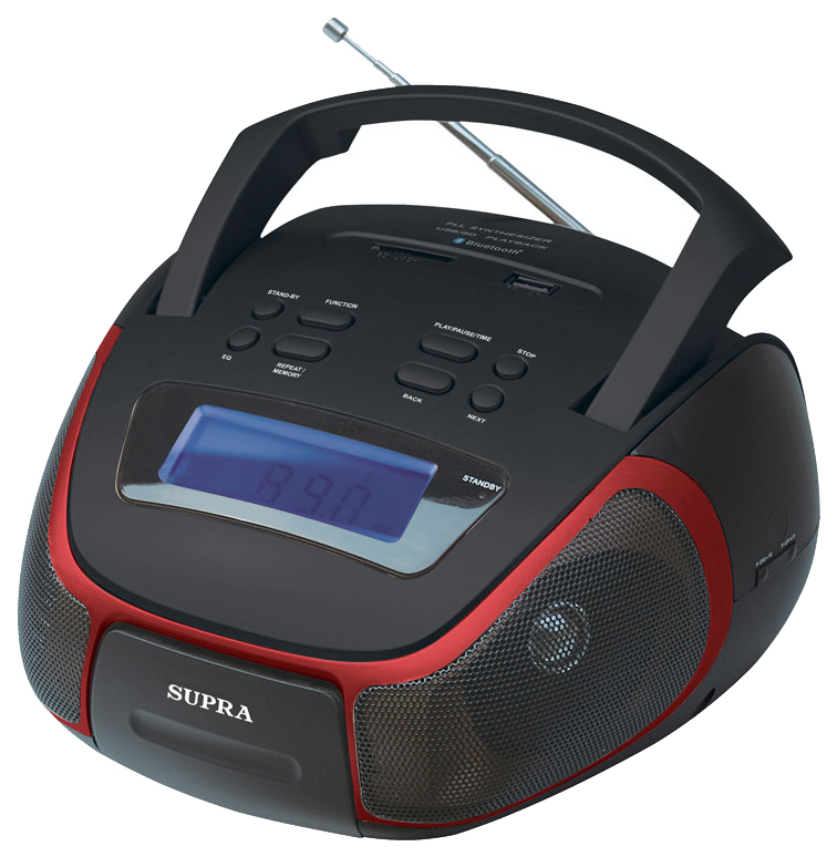 

Магнитола Supra BB-40MUSB Red/Black, BB-40MUSB