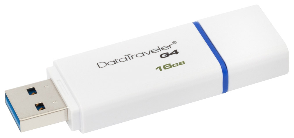 

USB-флешка Kingston DataTraveler G4 16GB White (DTIG4/16GB), DataTraveler G4