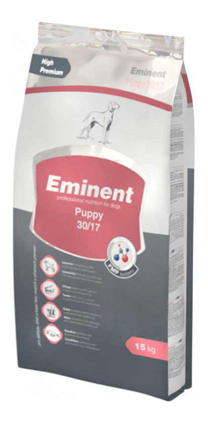 

Сухой корм для щенков Eminent Puppy 30/17, рис, курица, кукуруза, 15кг, Puppy 30/17 Professional nutrition for dogs