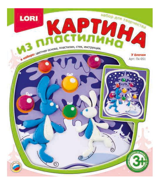 

Картина из пластилина У елочки Lori, ёлочки