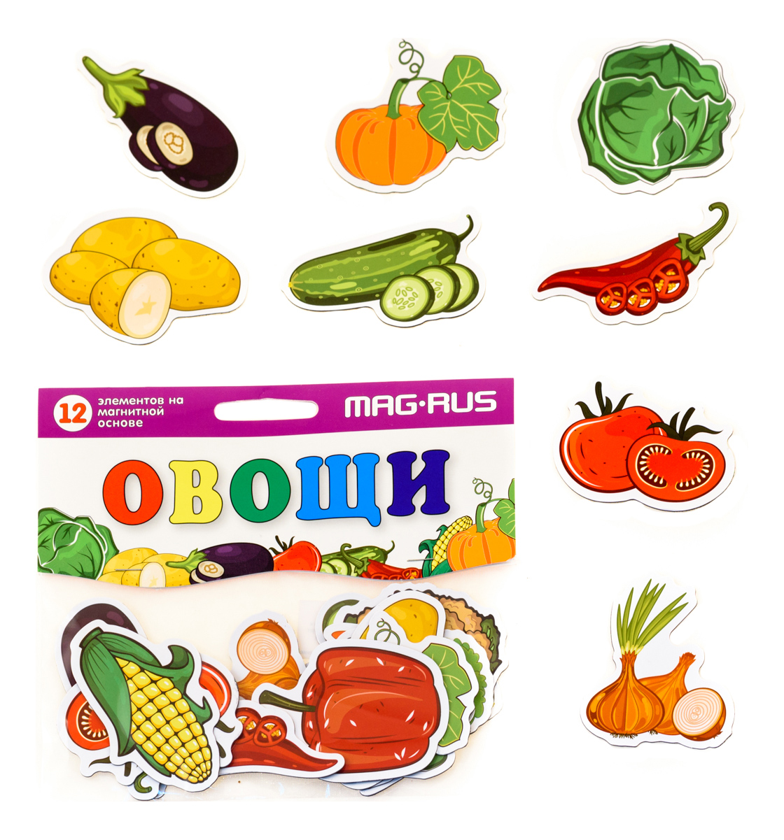Магнитная игра Анданте MAG-RUS Овощи