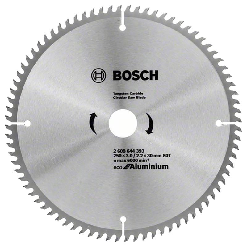 фото Пильный диск по дереву bosch eco alu/multi 250x30-80t 2608644393