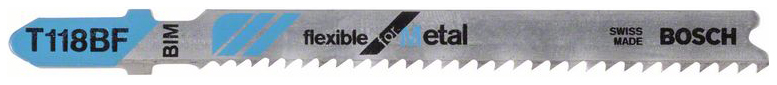 Набор пилок для лобзика Bosch T 118 BF, BIM 2608636232 набор металлических трубочек ice 4 шт 21 см с ершиком