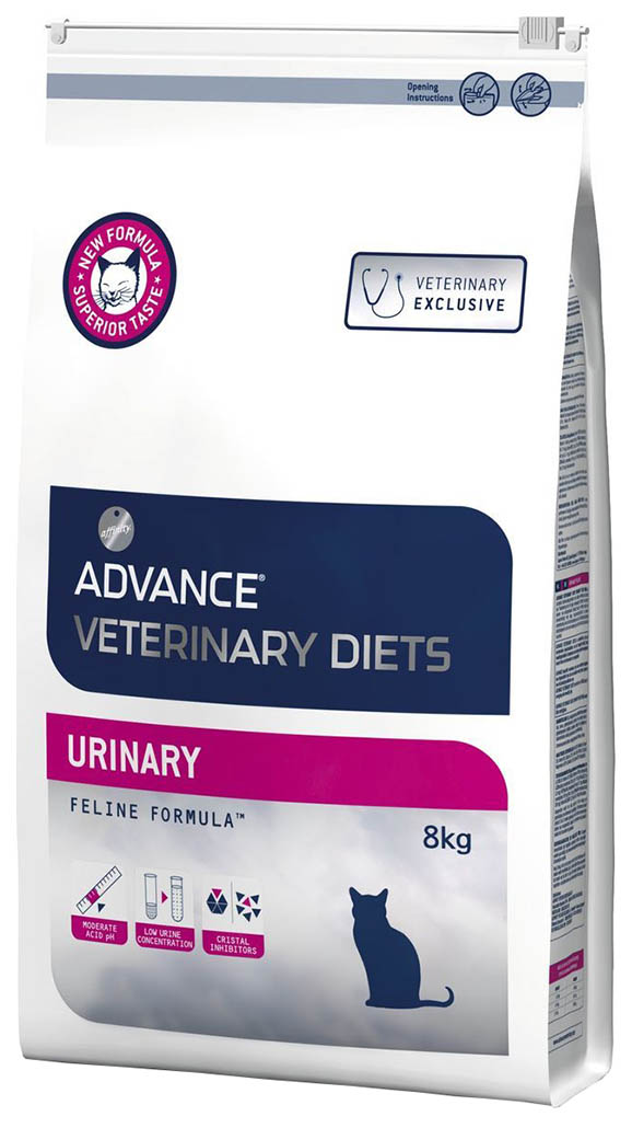 фото Сухой корм для кошек advance veterinary diet urinary, при мкб, курица, 8кг