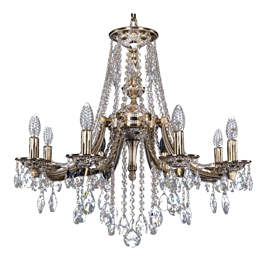 

Люстра подвесная Bohemia Ivele Crystal 1771/8/220/B/GW