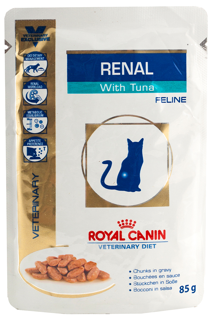 фото Влажный корм для кошек royal canin vet diet renal, рыба, 12шт, 85г