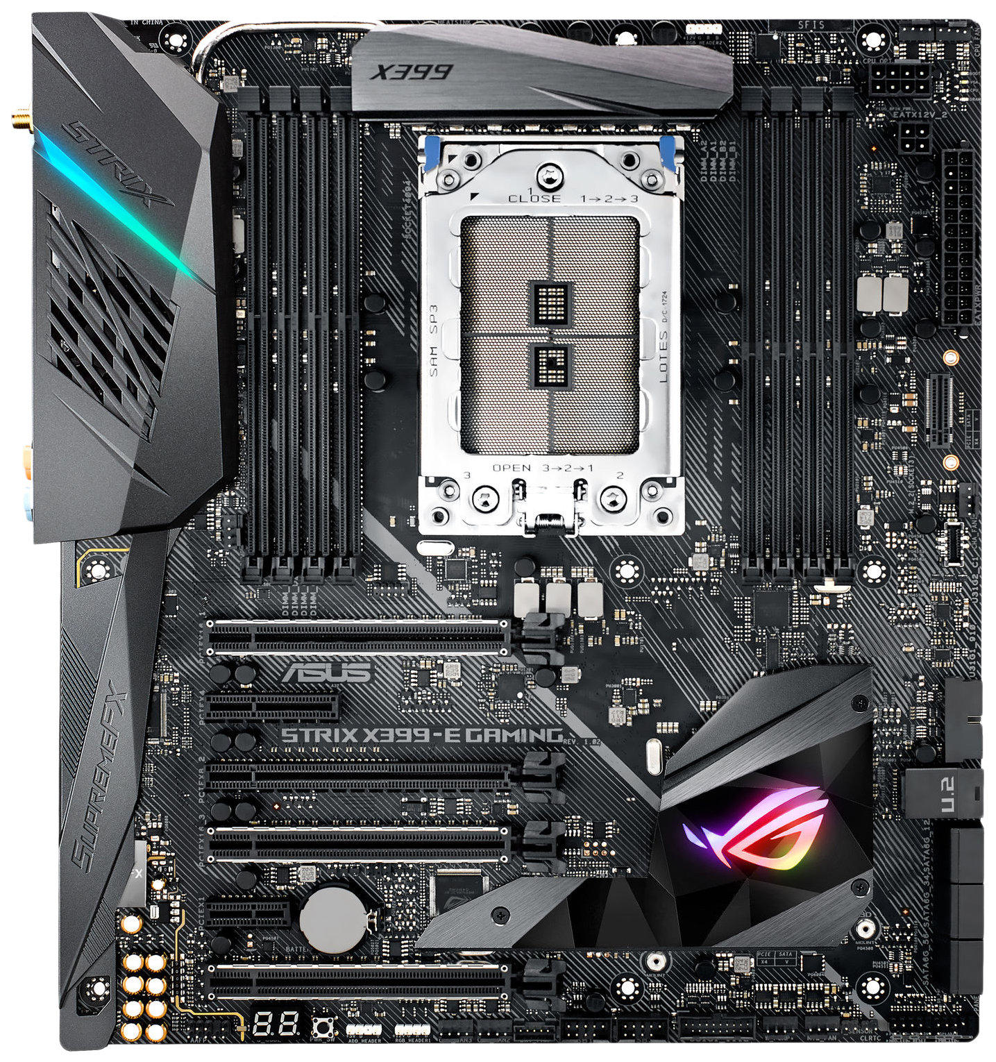 фото Материнская плата asus rog strix x399-e gaming