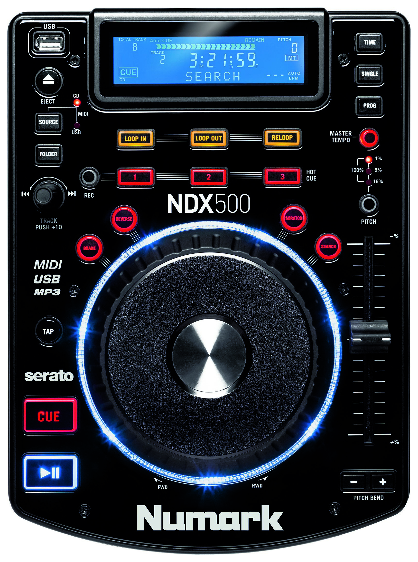 

DJ CD-проигрыватель Numark NDX500, NDX500