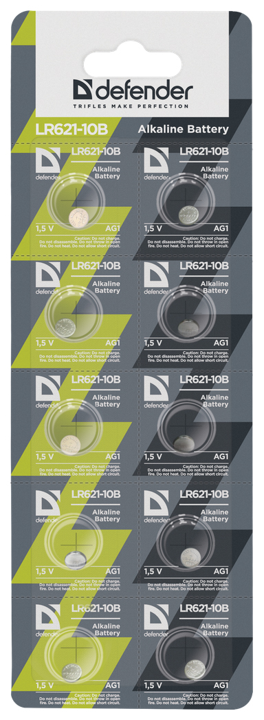 

Батарейка Defender LR621 10 шт, LR621