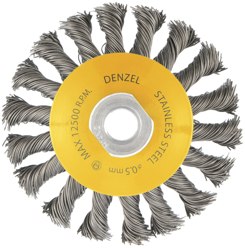 

Кордщетка для шлифовальных машин DENZEL 100 мм, М14 746093, 746093