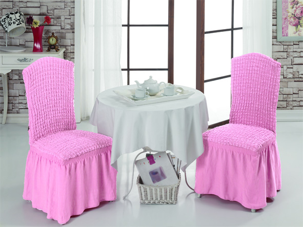 фото Чехол для стула 2 шт. bulsan, светло-розовый karna