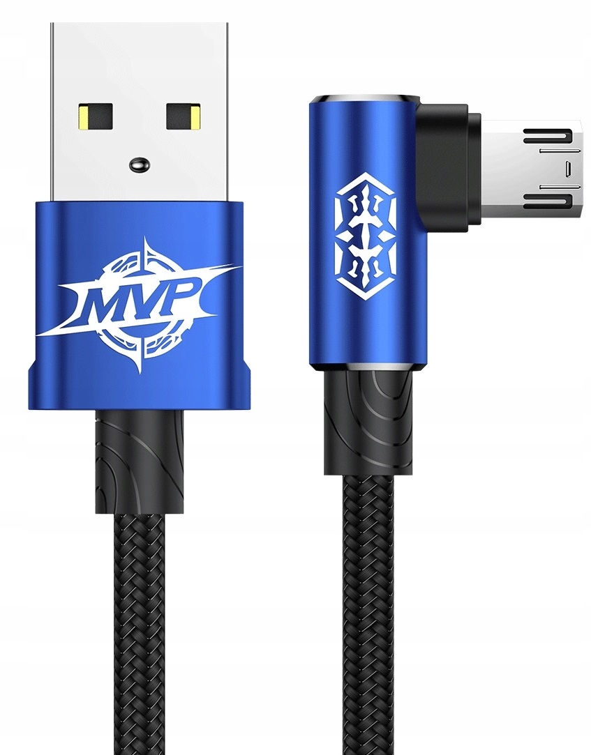 фото Кабель baseus mvp elbow microusb 1m blue