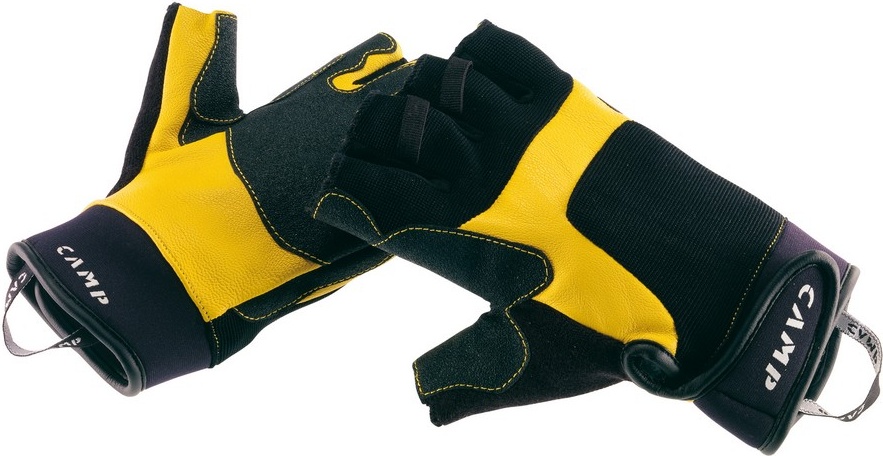 фото Перчатки camp pro fingerless, yellow/black, xl