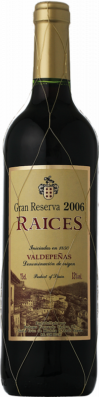 

Вино Bodegas Fernando Castro "Raices" Gran Reserva Valdepenas DO