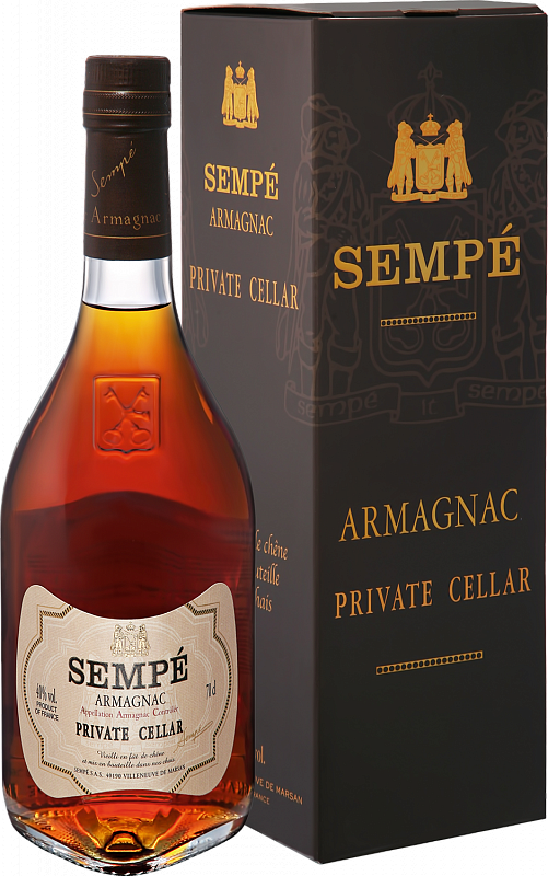 фото Арманьяк sempe private cellar armagnac gift box, 700мл