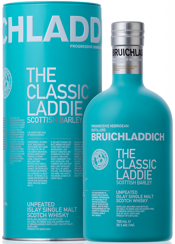 

Виски Bruichladdich Scottish Barley single malt scoth whisky (gift box)