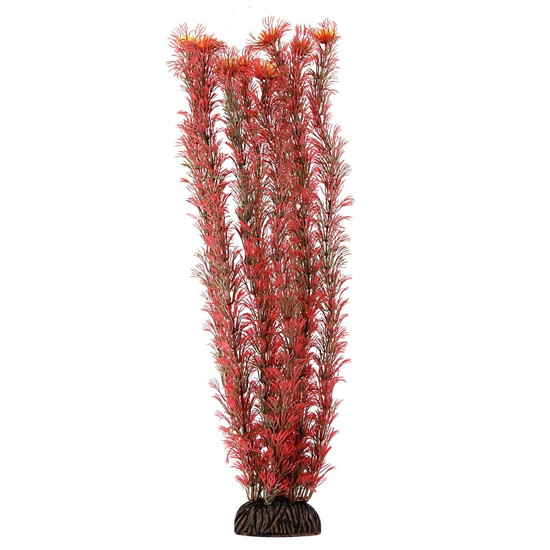 фото Искусственное растение для аквариума laguna амбулия красная 46 см, пластик, керамика