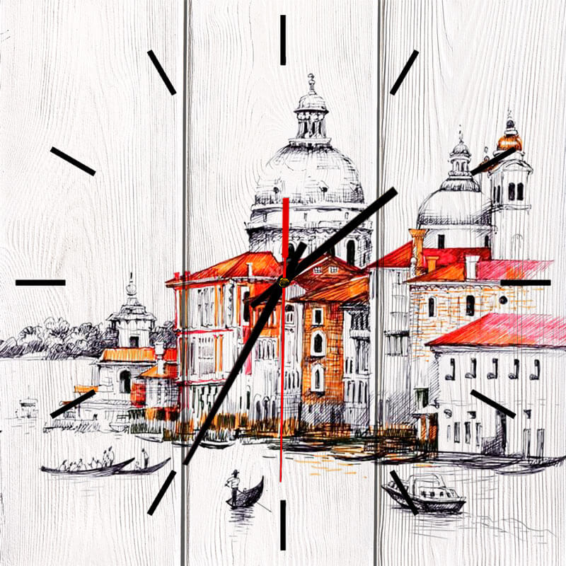 фото Настенные часы венеция 30 х 30 см дом корлеоне