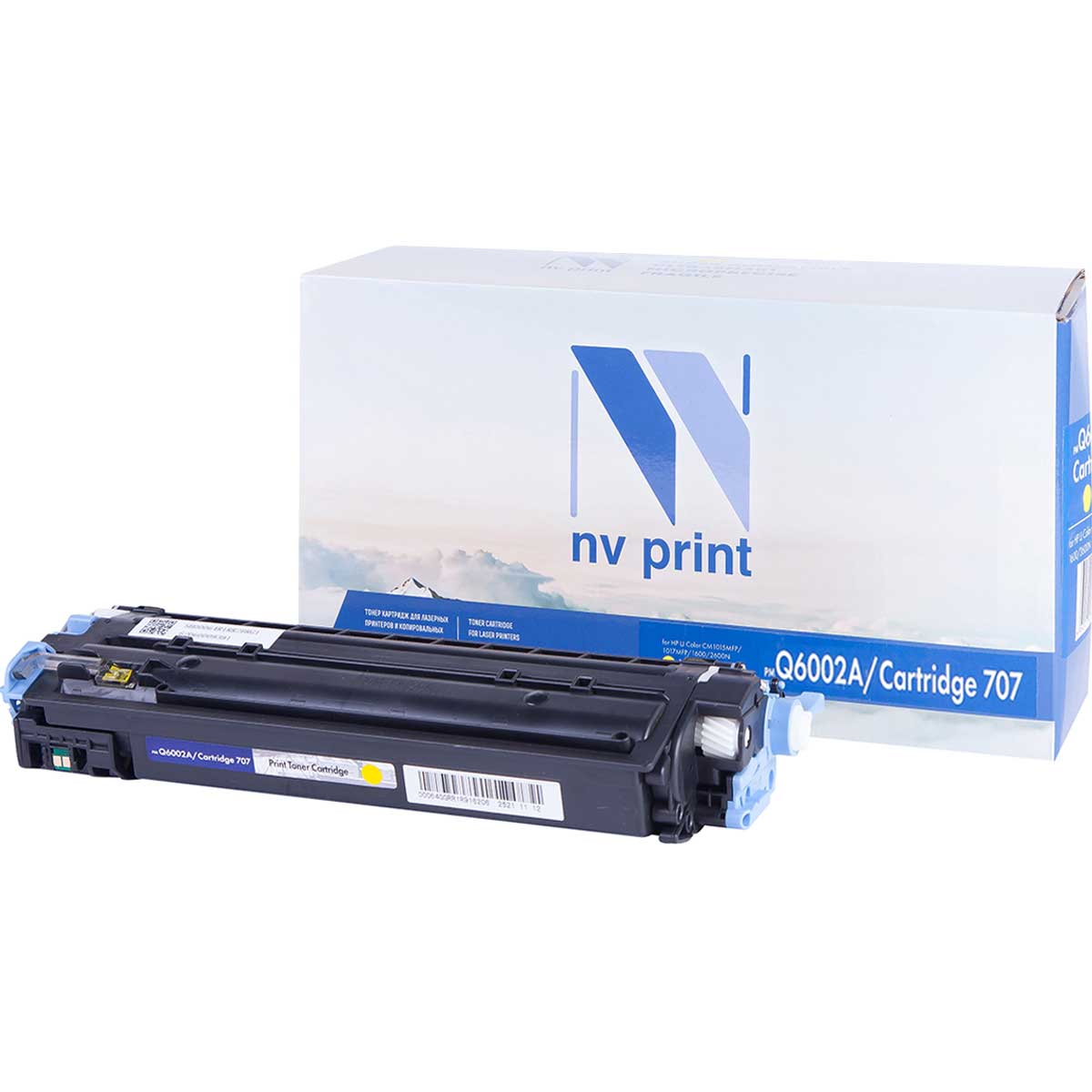 

Картридж для лазерного принтера NV Print Q6002A/707Y, Yellow, Желтый, NV-Q6002A/707Y