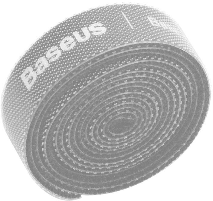 фото Органайзер проводов baseus rainbow circle velcro straps 3m acmgt-f0g (grey)