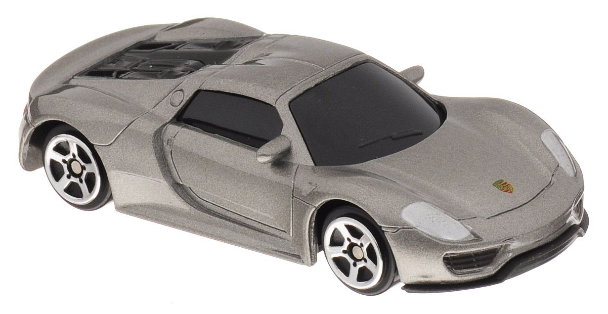 

Машина металлическая RMZ City 1:64 Porsche 918 Spyder, без механизмов, (серый) 344027S-GR