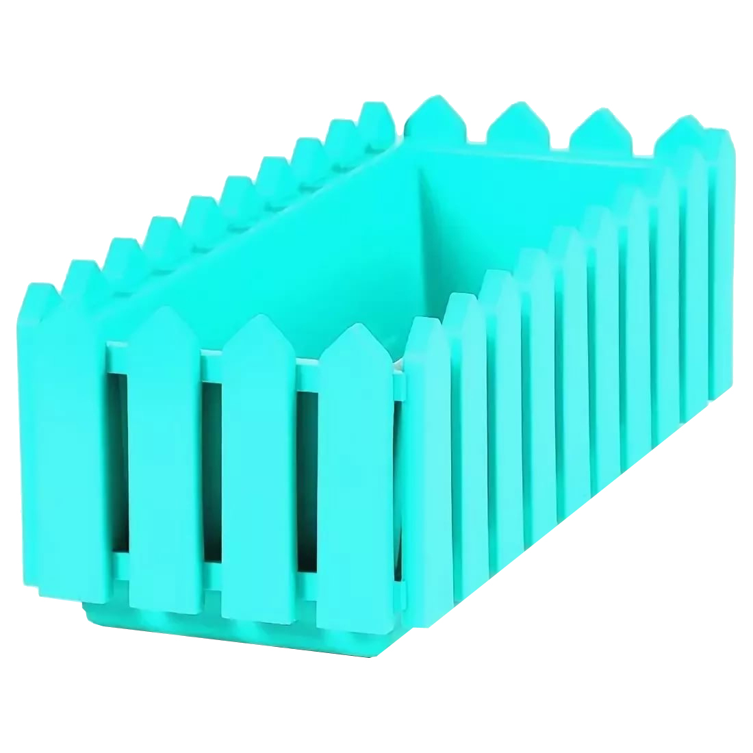 фото Ящик с поддоном «лардо», цвет бирюзовый элластик-пласт