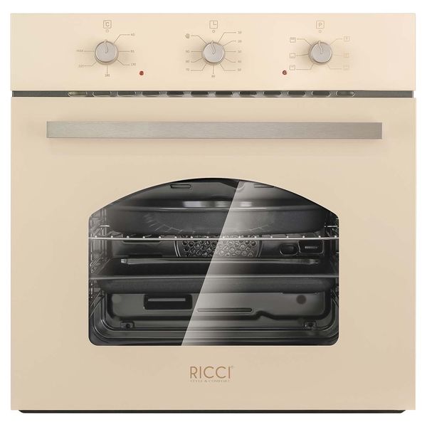 фото Встраиваемый электрический духовой шкаф ricci reo-611bg