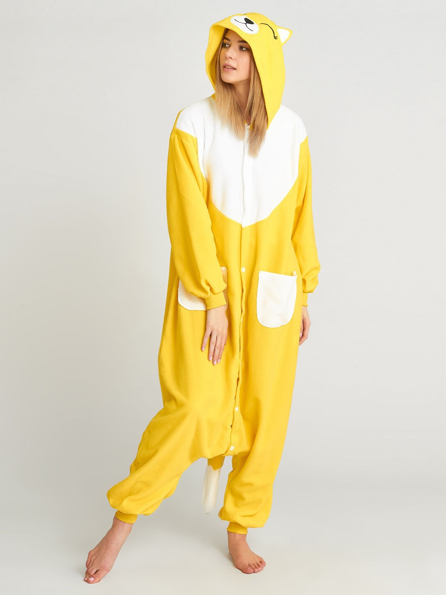 

Кигуруми унисекс BearWear Желтая лиса желтый 46 RU, Желтая лиса