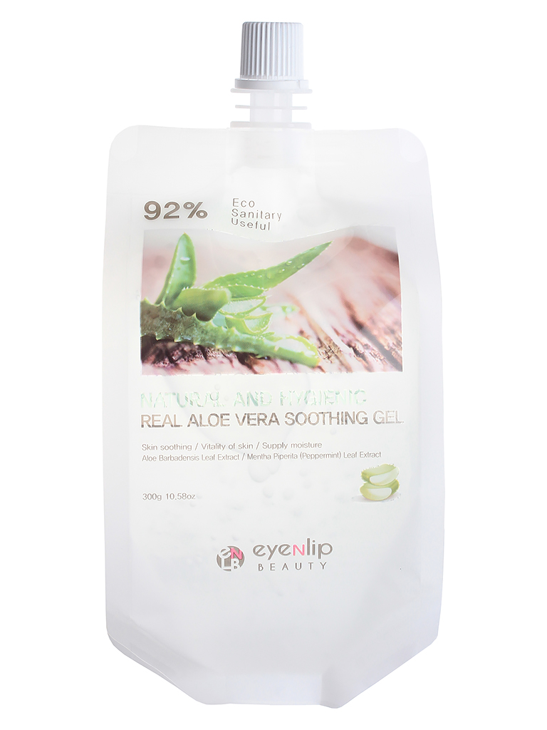 Гель для тела увлажняющий NATURAL AND HYGIENIC REAL ALOE VERA SOOTHING GEL 300гр