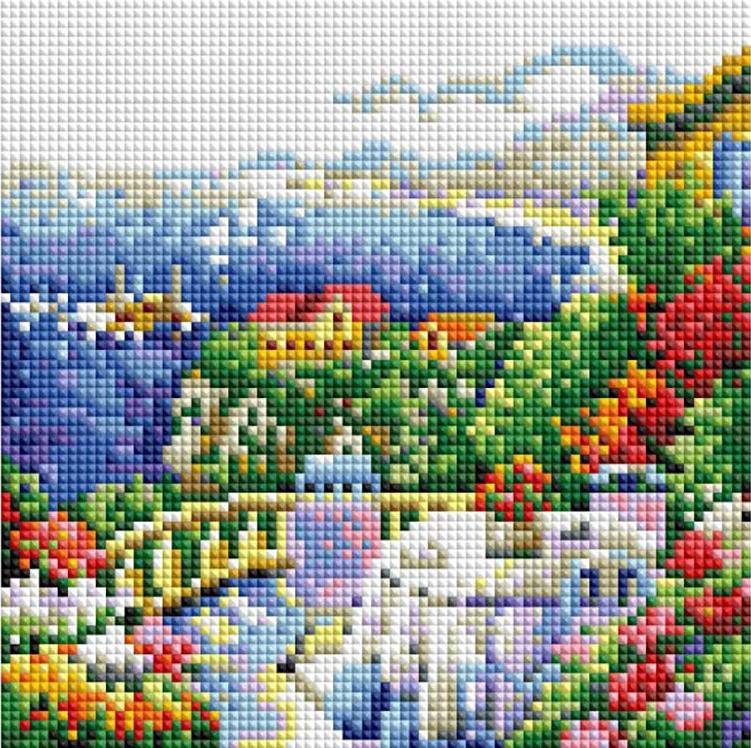 

Алмазная вышивка Белоснежка Южный вид, 20x20 см, Южный вид