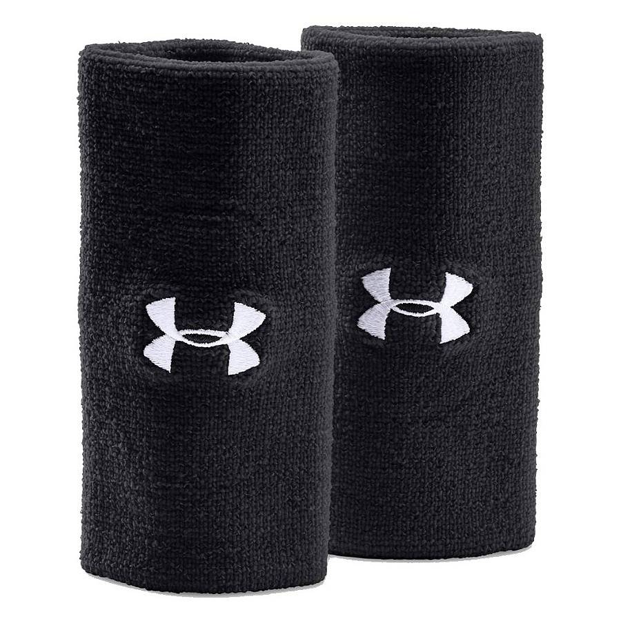 

Комплект напульсников унисекс Under Armour Performance Wristband 2-Pack black, Черный, Performance Wristband 2-Pack