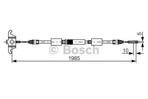 фото Трос cтояночного тормоза bosch 1987482128